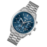 Hugo Boss Champion Blue Dial Silver Steel Strap Watch for Men - 1513818 Authentic Buy Shop Now