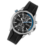 Hugo Boss Globetrotter Black Dial Black Silicone Strap Watch for Men - 1513820 Authentic Buy Shop Now