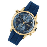 Hugo Boss Globetrotter Blue Dial Blue Silicone Strap Watch for Men - 1513822 Authentic Buy Shop Now