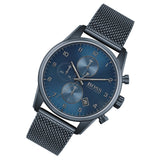 Hugo Boss Skymaster Chronograph Blue Dial Blue Mesh Bracelet Watch for Men - 1513836 Authentic Buy Shop Now