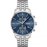 Hugo Boss Associate Blue Dial Silver Steel Strap Watch for Men - 1513839 Authentic Buy Shop Now
