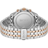 Hugo Boss Associate Chronograph Black Dial Two Tone Steel Strap Watch for Men - 1513840 Authentic Buy Shop Now