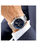 Hugo Boss Talent Blue Dial Silver Steel Strap Watch for Men - 1513582 Authentic Buy Shop Now