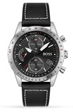 Hugo Boss Pilot Edition Black Dial Black Leather Strap Watch for Men - 1513853 Authentic Buy Shop Now