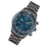 Hugo Boss Santiago Blue Dial Grey Steel Strap Watch for Men - 1513863 Authentic Buy Shop Now