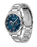 Hugo Boss Pioneer Blue Dial Silver Steel Strap Watch for Men - 1513867 Authentic Buy Shop Now
