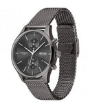 Hugo Boss Associate Grey Dial Grey Mesh Bracelet Watch for Men - 1513870 Authentic Buy Shop Now
