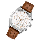 Hugo Boss Champion White Dial Brown Leather Strap Watch for Men - 1513879 Authentic Buy Shop Now