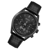 Hugo Boss Champion Black Dial Black Leather Strap Watch for Men - 1513880 Authentic Buy Shop Now