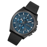 Hugo Boss Grandmaster Blue Dial Black Leather Strap Watch for Men - 1513883 Authentic Buy Shop Now