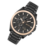 Hugo Boss Grandmaster Black Dial Black Steel Strap Watch for Men - 1513885 Authentic Buy Shop Now