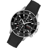 Hugo Boss Admiral Black Dial Black Silicone Strap Watch for Men - 1513912 Authentic Buy Shop Now