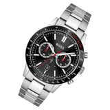 Hugo Boss Allure Chronograph Black Dial Silver Steel Strap Watch for Men - 1513922 Authentic Buy Shop Now