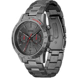 Hugo Boss Allure Chronograph Grey Dial Grey Steel Strap Watch for Men - 1513924 Authentic Buy Shop Now