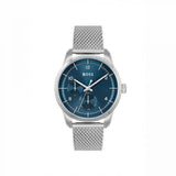 Hugo Boss Sophio Blue Dial Silver Mesh Bracelet Watch for Men - 1513942 Authentic Buy Shop Now