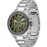 Hugo Boss Volane Grey Dial Silver Steel Strap Watch for Men - 1513951 Authentic Buy Shop Now