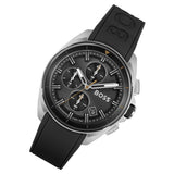 Hugo Boss Volane Grey Dial Black Silicone Strap Watch for Men - 1513953 Authentic Buy Shop Now