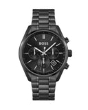 Hugo Boss Champion Black Dial Black Steel Strap Watch for Men - 1513960 Authentic Buy Shop Now