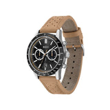 Hugo Boss Allure Black Dial Brown Leather Strap Watch for Men - 1513964 Authentic Buy Shop Now