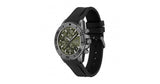 Hugo Boss Admiral Green Dial Black Silicon Rubber Strap Watch for Men - 1513967 Authentic Buy Shop Now