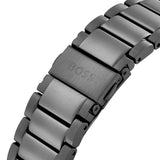 Hugo Boss One Chronograph Red Dial Grey Steel Strap Watch For Men - 1514000 Authentic Buy Shop Now