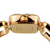 Gucci G Ladies Diamonds Black Dial Rose Gold Steel Strap Watch For Women - YA125512 Authentic Buy Shop Now