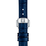 Tissot Bellissima Automatic Silver Dial Blue Leather Strap Watch For Women - T126.207.16.013.00 Authentic Buy Shop Now