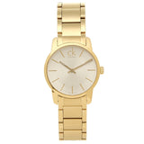 Calvin Klein City White Dial Gold Steel Strap Watch for Women - K2G23546 Authentic Buy Shop Now