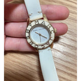 Marc Jacobs Blade White Dial White Leather Strap Watch for Women - MBM1098 Authentic Buy Shop Now