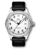 IWC Pilot's Watch Mark XVIII White Dial Black Leather Strap Watch for Men - IW327002 Authentic Buy Shop Now