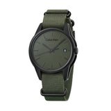 Calvin Klein Tone Green Dial Green NATO Strap Watch for Men - K7K514WL Authentic Buy Shop Now