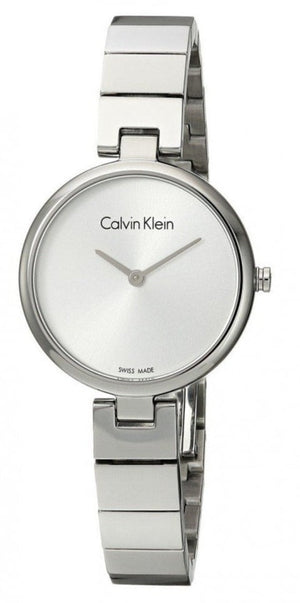 Calvin Klein Authentic White Dial Silver Steel Strap Watch for Women - K8G23146 Authentic Buy Shop Now