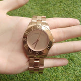 Marc Jacobs Blade Rose Gold Dial Rose Gold Steel Strap Watch for Women - MBM3127 Authentic Buy Shop Now