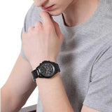 Armani Exchange Drexler Chronograph Black Dial Black Steel Strap Watch For Men - AX2639 Authentic Buy Shop Now