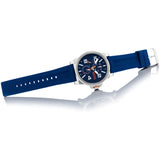 Hugo Boss Detroit Quartz Blue Dial Blue Silicone Strap Watch For Men - 1550008 Authentic Buy Shop Now