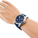 Hugo Boss Detroit Quartz Blue Dial Blue Silicone Strap Watch For Men - 1550008 Authentic Buy Shop Now