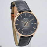 Mido Commander Automatic Black Dial Black Leather Strap Watch For Men - M021.407.36.411.00 Authentic Buy Shop Now