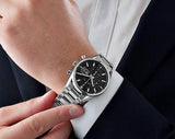 Tag Heuer Carrera Automatic Chronograph Black Dial Silver Steel Strap Watch for Men - CBK2110.BA0715 Authentic Buy Shop Now