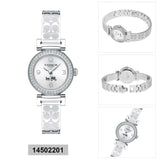 Coach Madison White Dial Silver Steel Strap Watch for Women - 14502201 Authentic Buy Shop Now