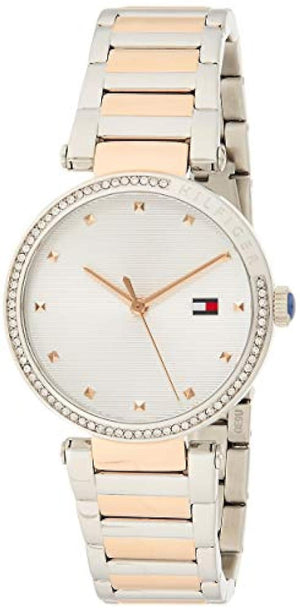 Tommy Hilfiger Lynn Quartz White Dial Two Tone Steel Strap Watch For Women - 1782236 Authentic Buy Shop Now
