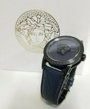 Versace Palazzo Empire Black Dial Black Leather Strap Watch for Men - VERD00218 Authentic Buy Shop Now