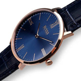 Hugo Boss Jackson Blue Dial Black Leather Strap Watch for Men - 1513371 Authentic Buy Shop Now