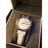 Burberry The City Silver Dial White Leather Strap Watch for Women - BU9019 Authentic Buy Shop Now