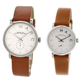 Marc Jacobs Baker White Dial Brown Leather Strap Watch for Women - MBM1270 Authentic Buy Shop Now