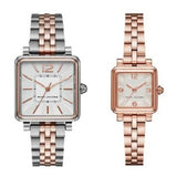 Marc Jacobs Vic Silver Dial Rose Gold Steel Strap Watch for Women - MJ3530 Authentic Buy Shop Now
