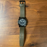 Marc Jacobs Larry Chronograph Black Dial Grey Leather Strap Watch for Men - MBM5034 Authentic Buy Shop Now