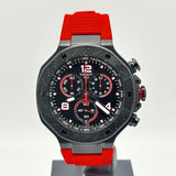 Tissot T Race Chronograph Black Dial Red Rubber Strap Watch For Men - T141.417.37.057.01 Authentic Buy Shop Now