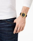 Versace Chain Reaction Quartz Black Dial Red & Black Rubber Strap Watch for Men - VEDY00319 Authentic Buy Shop Now