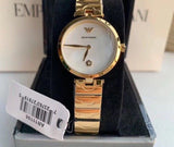 Emporio Armani Arianna Mother of Pearl Dial Gold Steel Strap Watch For Women - AR11198 Authentic Buy Shop Now