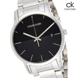 Calvin Klein City Black Dial Silver Steel Strap Watch for Men - K2G2G14C Authentic Buy Shop Now